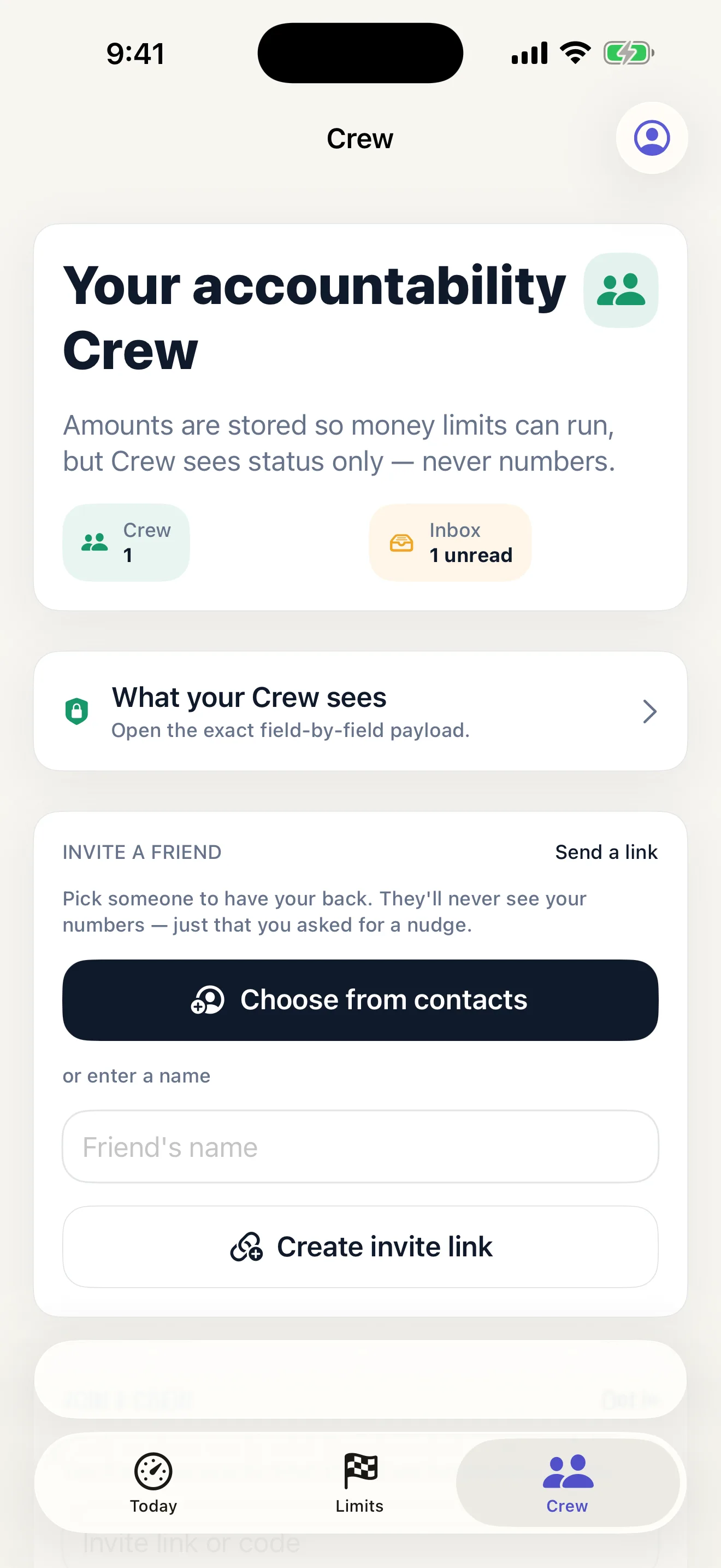 Accountability Quest numbers-free Crew inbox